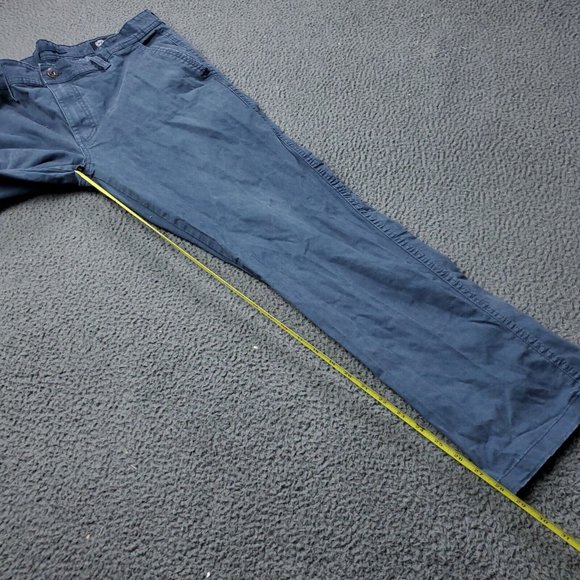 Weatherproof Chino Khaki Pants Blue Mens 36 x29 - Picture 7 of 9